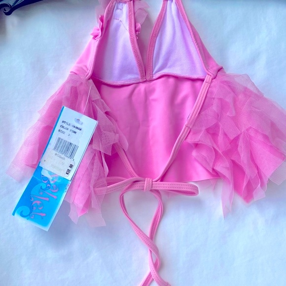 NWT Water Ballet Two Pieces Swimwear Pink Size 3 - Picture 4 of 12